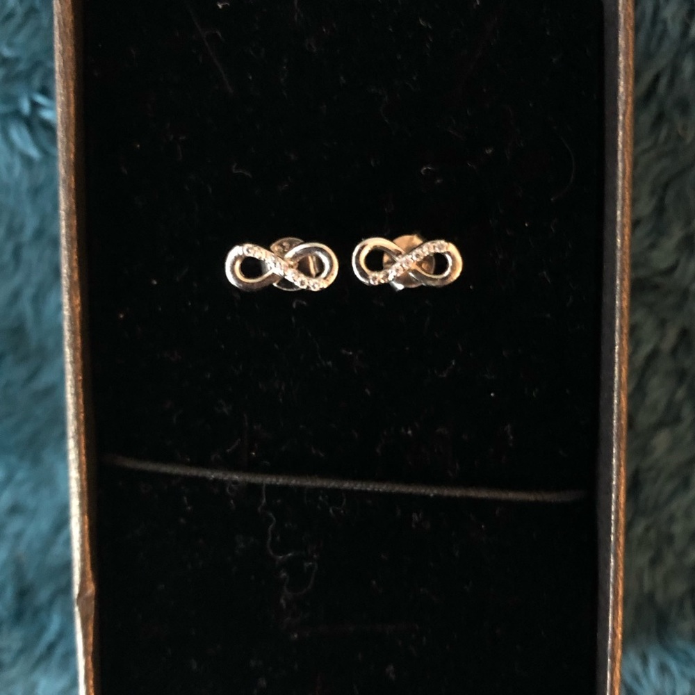 Sterling Silver Infinity Earrings NWOT